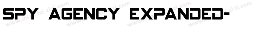 Spy Agency Expanded字体转换